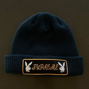 Supreme Gently Used Playboy Beanie Turquoise